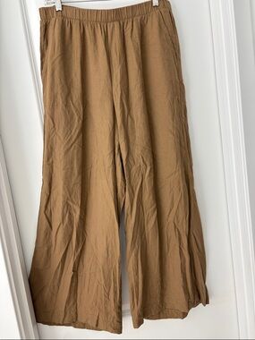 Women’s Splendid wide leg pants 75% rayon/25% linen size large